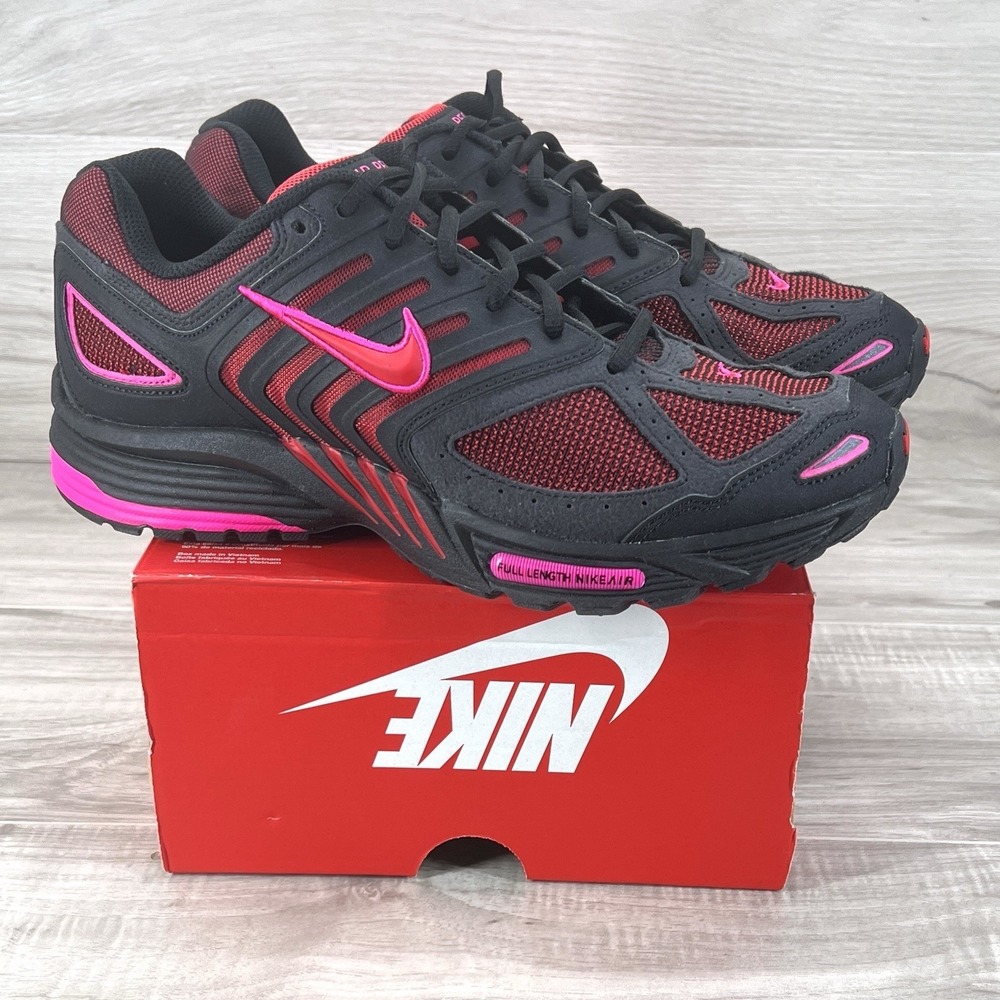 Nike Air Pegasus 2K5 Black Fire Red Pink Sneakers FJ1912-001 Men's Size 11